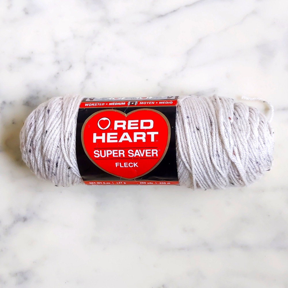 NWT. Red Heart Super Saver 1 Skeins Mixed Color 4313 Aran Fleck Yarn 141g, 5oz.